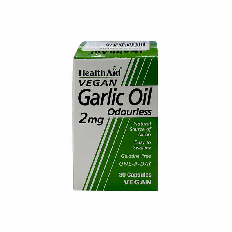 Health Aid Vegan Garlic Oil 2 mg Odourless C