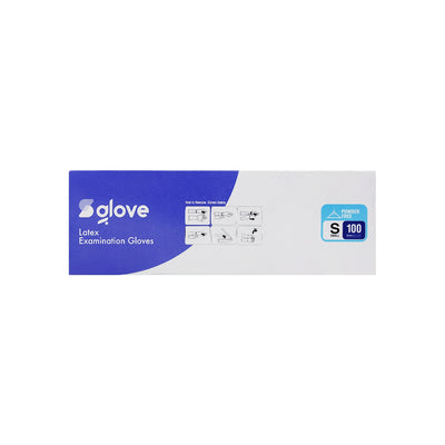 Surgical glove Latex Exam P/F Gloves (Small) 100'S
