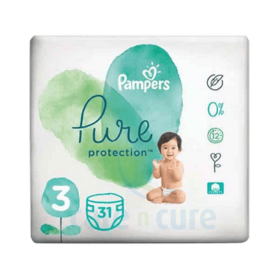 Pampers Pure S3  Vp 31's 4 X 31 (New)