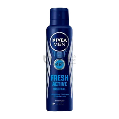 Nivea Fresh Active Spray-Male Deod 150 ml