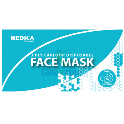 Facemask N/W 3Ply Earloop 50's