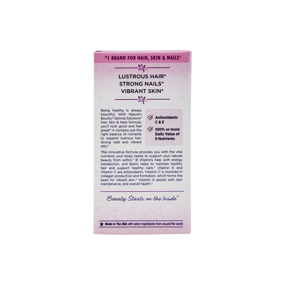 Nature's Bounty Hair, Skin & Nails 3,000 mcg of Biotin , 60 Coated Caplets