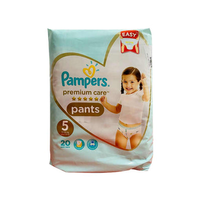 Pampers Premium Care Pants Size 5 (12-18Kg), 20 Nappy Pants