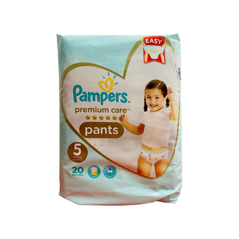Pampers Premium Care Pants Size 5 (12-18Kg), 20 Nappy Pants