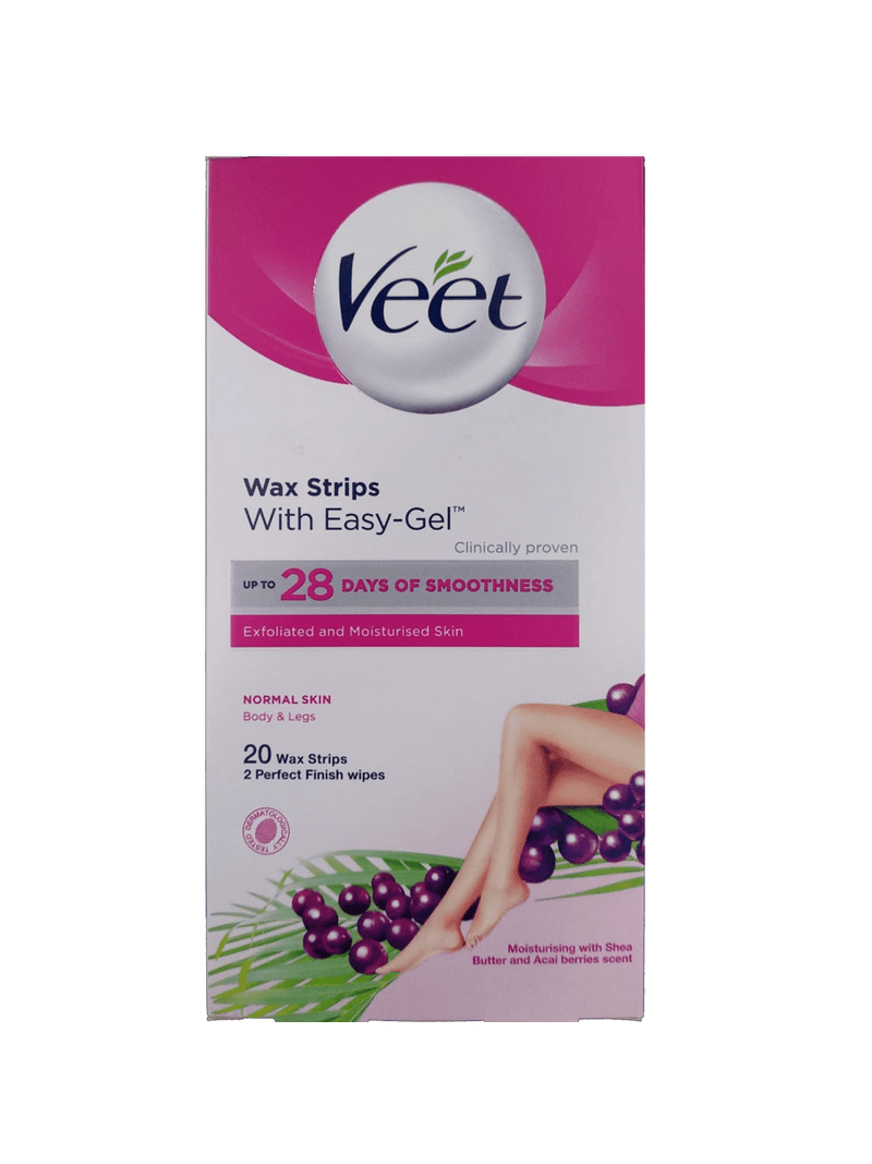 Veet Easy Gel Wax Strips Normal - Body & Legs 20&