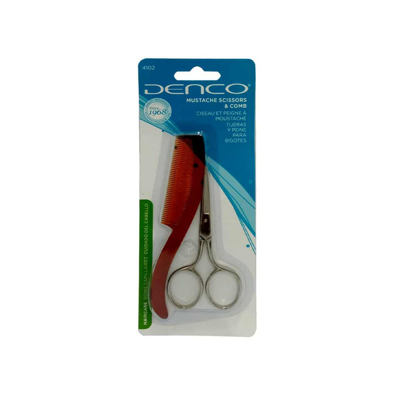 Denco Mustache Scissors & Comb