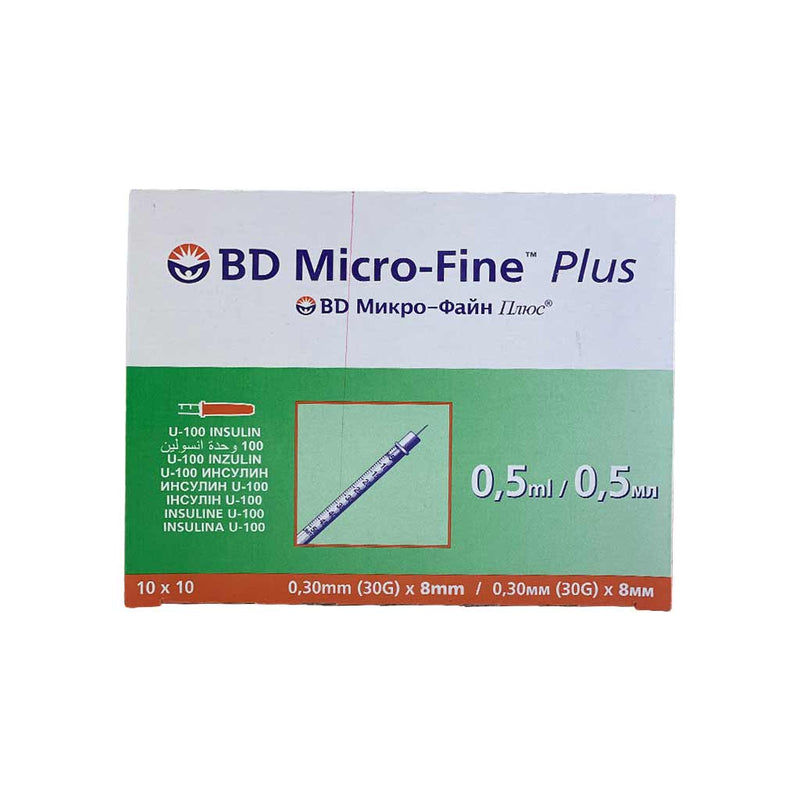 Bd Micro Fine Plus 0.5ml Syringe 10S