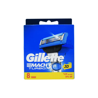 Gillette Mach3 Turbo Catridges 8'S