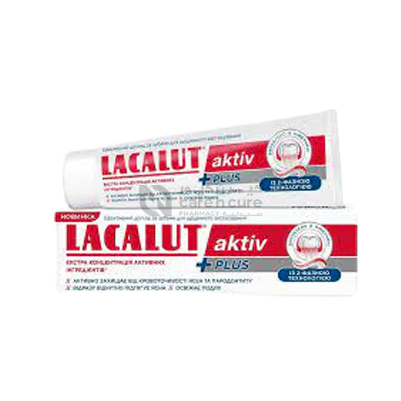 Lacalut Aktiv T/P 75 ml+ Aktiv M/W 50 ml Free