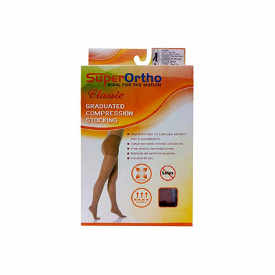 Super Ortho Economic Thigh High Open Toes Band 20-30 A6-004 (M)