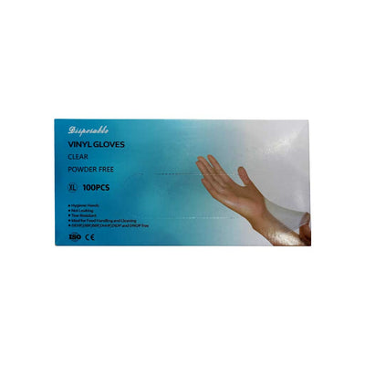 Vinyl Exam Gloves P/F X-Large 100's