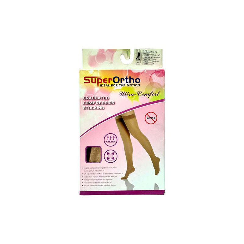 Super Ortho Ultra Comfort Thigh High Open Toes 15-20 A6-008 (M)