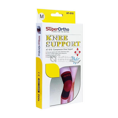 Super Ortho A7-011 (M) Knee Support Charcoal Compression