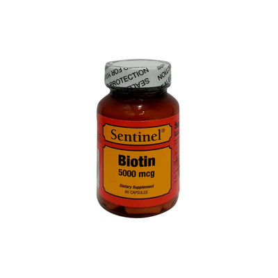 Sentinel Biotin 5000 Mcg Cap 60's