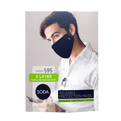 Soda Unisex S95 6 Layer Reusable Mask 1's