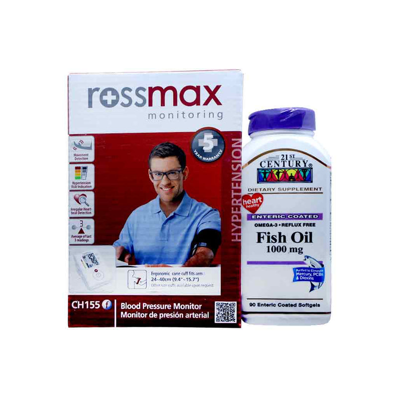 Rossmax Ch155 + 21St Century Fish Oil 90&