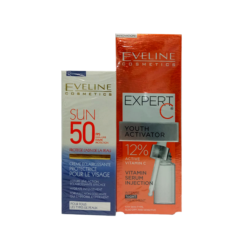 Eveline Vit Inection 18ml + Sun Prot Fac Cream