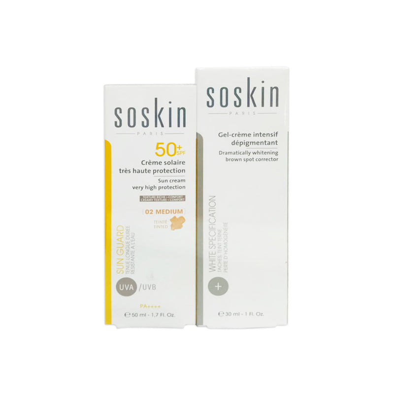 Soskin Sun Cream + Soskin White Specification Dramatically Whitening (Combo Offer)