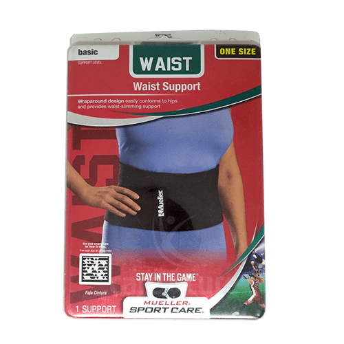 Mueller Waist Support Black Onesize 68127