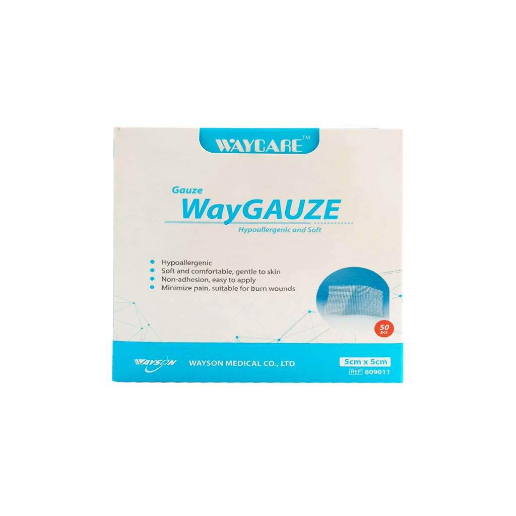 Waycare Waygauze Sterile Swab 5 X5Cm 50'S