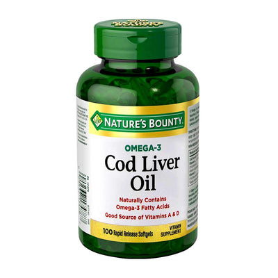 Nature's Bounty Cod Liver Oil Softgel-100's