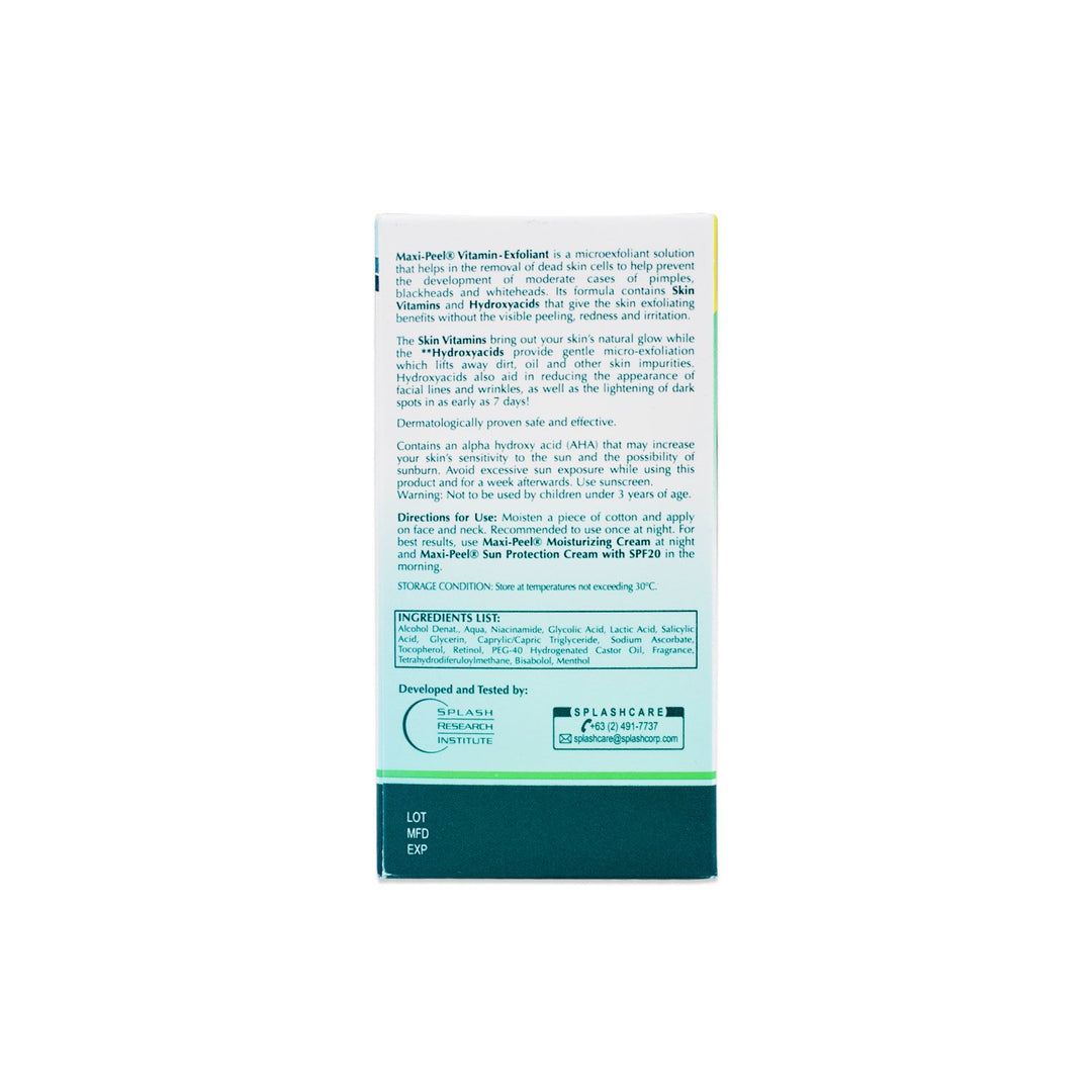 Maxi-Peel Vitamin Exfoliant Solution Number 2 60ml, No Visible Peeling Maxi-Peel Vitamin Exfoliant Solution Number 2 60ml, No Visible Peeling