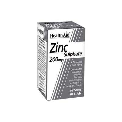 Health Aid Zinc Sulphate 200 mg Tablets 90's