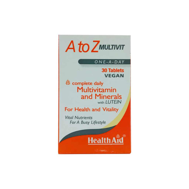 Health Aid A To Z Multi Vitamin Vegan Tablets 30&
