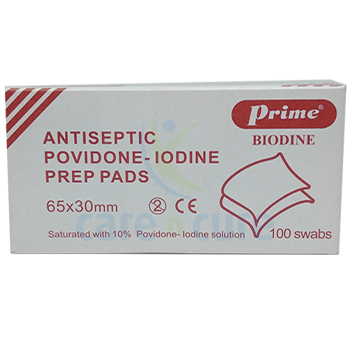 Prime Povidon Iodine Pre Swab 100&