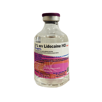 Lidocaine 2 %W/V 50 ml Vial