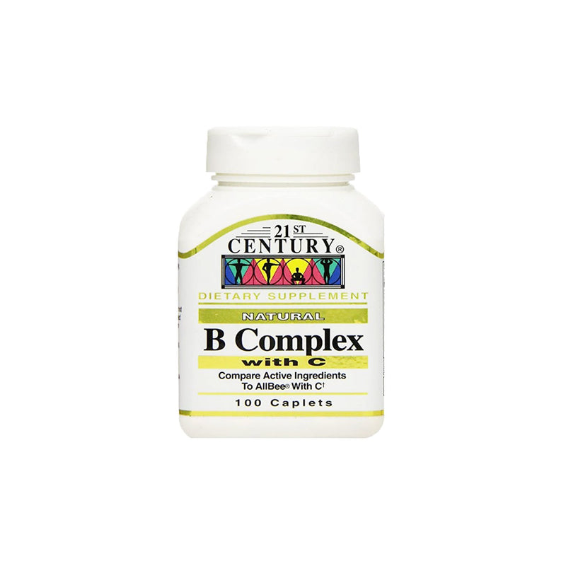 21St Century B Complex With Vitamin C 100 Caplets
