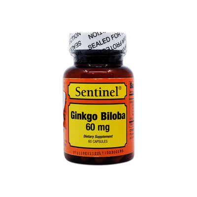 Sentinel Ginkgo Biloba 60mg Capsules - 60's