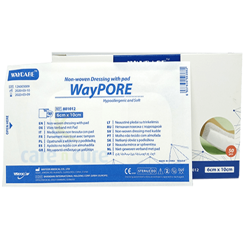 Waycare Adh With Absorbent Pad 6 X 10 cm 50&