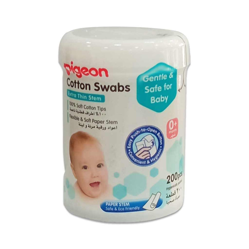 Pigeon Cotton Swabs Thin Stem 200&