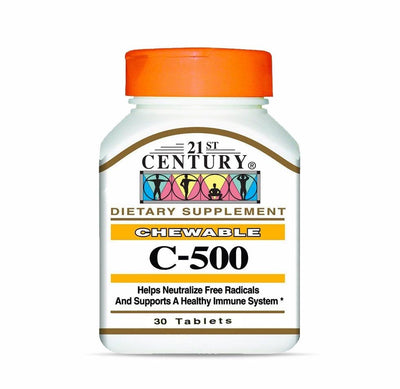21St Century Vitamin C 500 Chew Tablets 30S