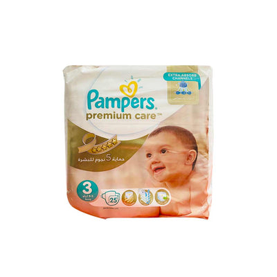 Pampers Premium Care S3 4 X25 (5-9 Kg)