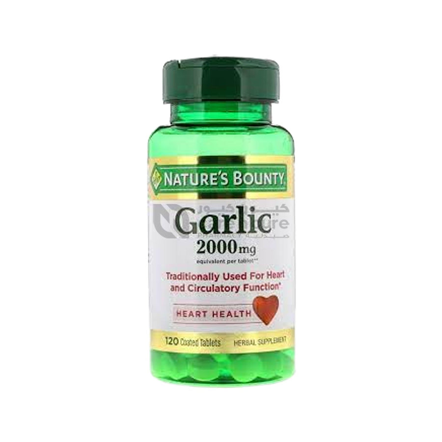 Nat Bounty Garlic 2000 Mg Odourless Tab 120 Pieces