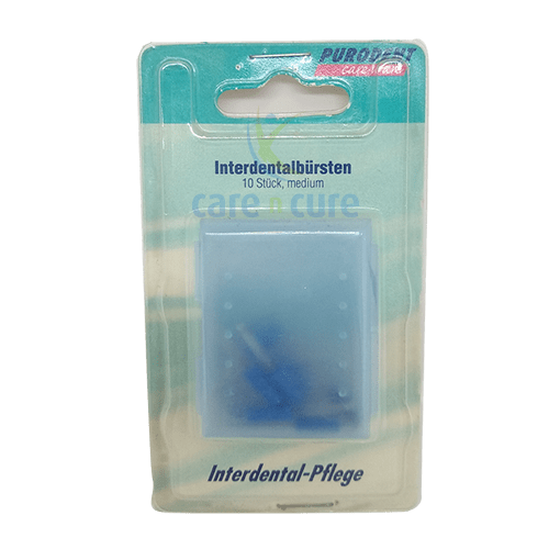 Purodent Interdental Brush Med 10's 