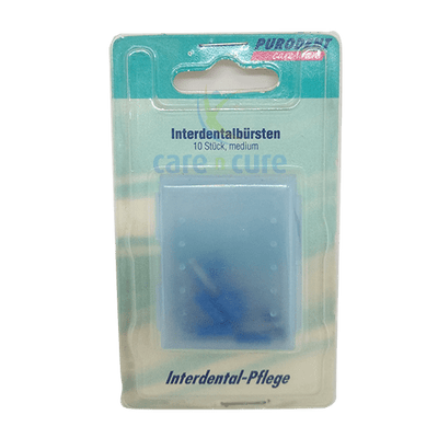 Purodent Interdental Brush Med 10's 