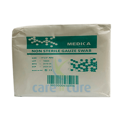 Medica Gauze Swab 10X10 8 Ply 100S (4"X4")