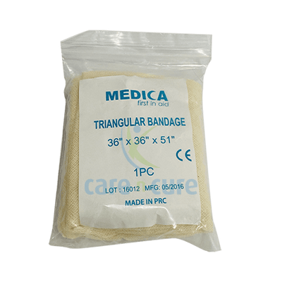 Medica Triangular Gauze Bandage With 2 Pins 36 X 36 X 51