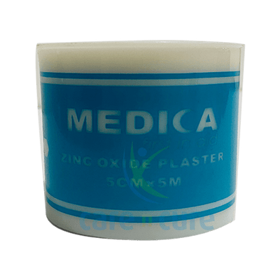 Medica Zinc Oxide Plaster 5 cm X 5 M With Cover