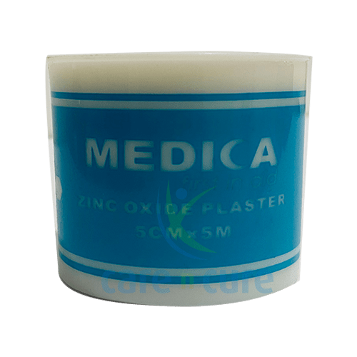 Medica Zinc Oxide Plaster 5 cm X 5 M With Cover