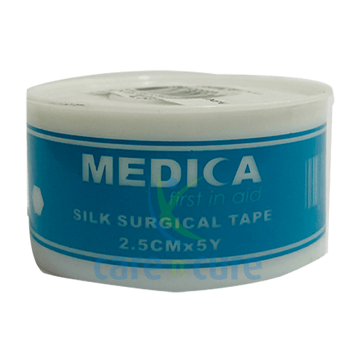 Medica Silk Surgical Tape 2.5cm X 5Y With Cover