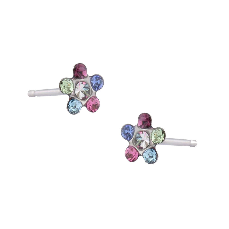 Studex S6213Wstx Cz St Daisy With Rainbow Cr