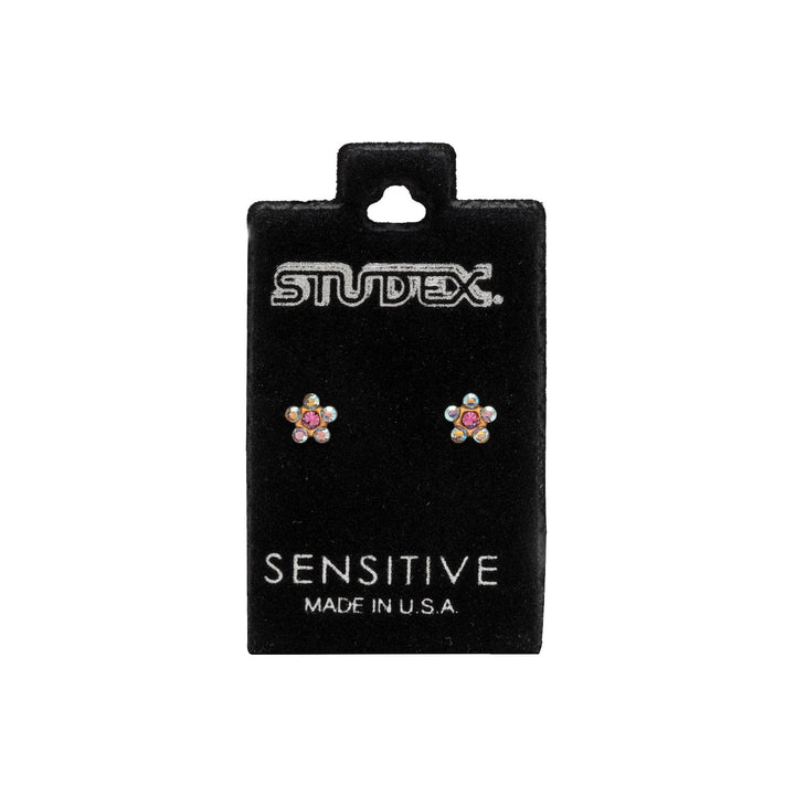 Studex S6510Stx Cz Gp Daisy Ab Crystal And O