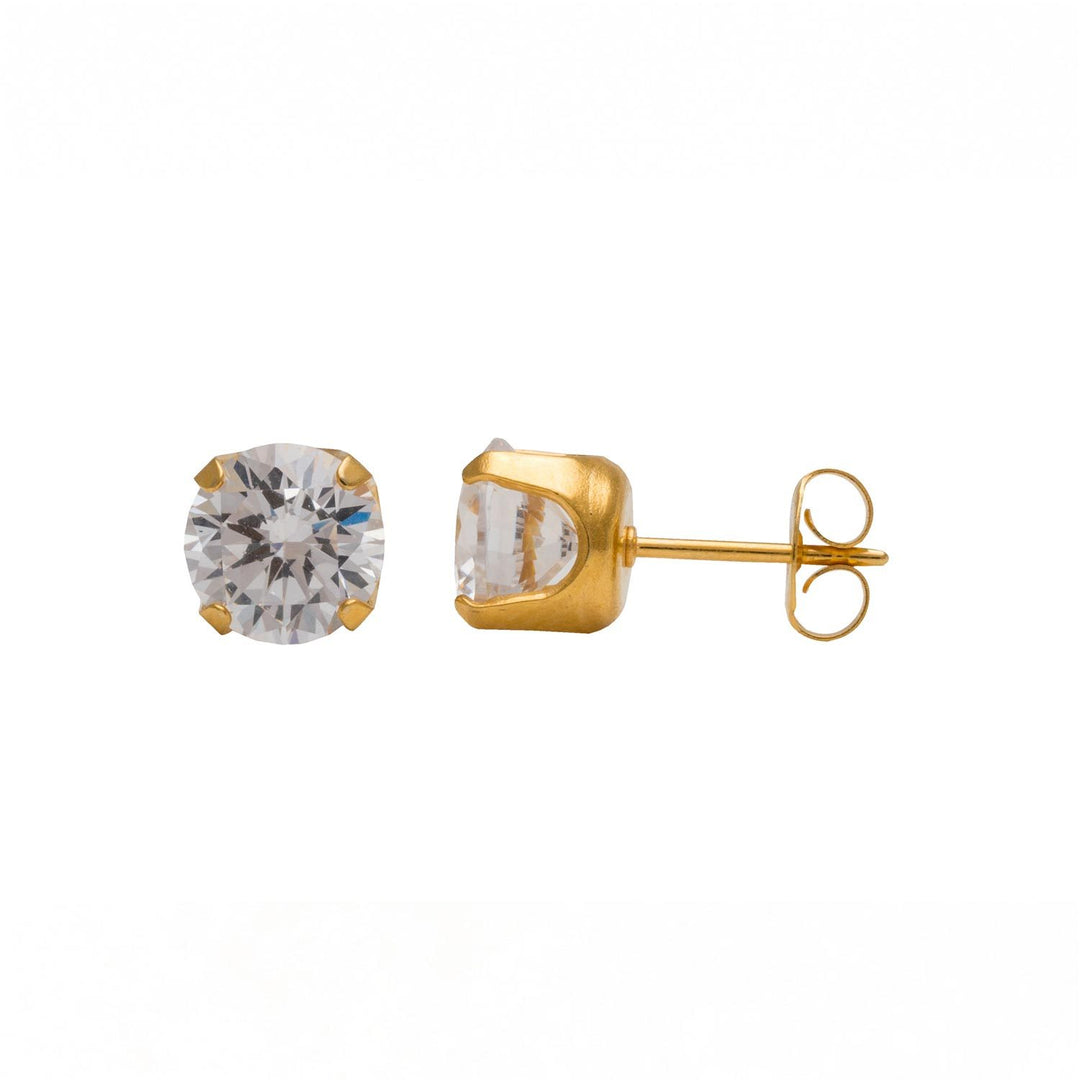 Studex S784Stx Cz Gp 5mm April Crystal