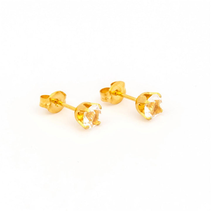 Studex S784Stx Cz Gp 5mm April Crystal