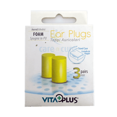 Vita Plus Ear Plug Foam Barrel 3 Pair Vms024