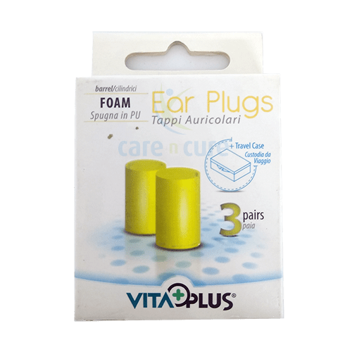 Vita Plus Ear Plug Foam Barrel 3 Pair Vms024